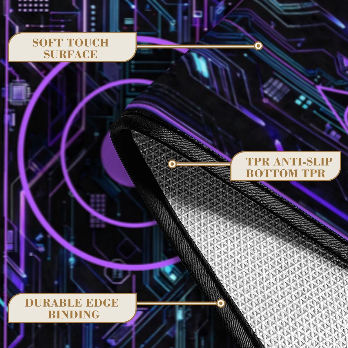 Battle Golf Gaming Putting Mat | Golf Party Games - Violet