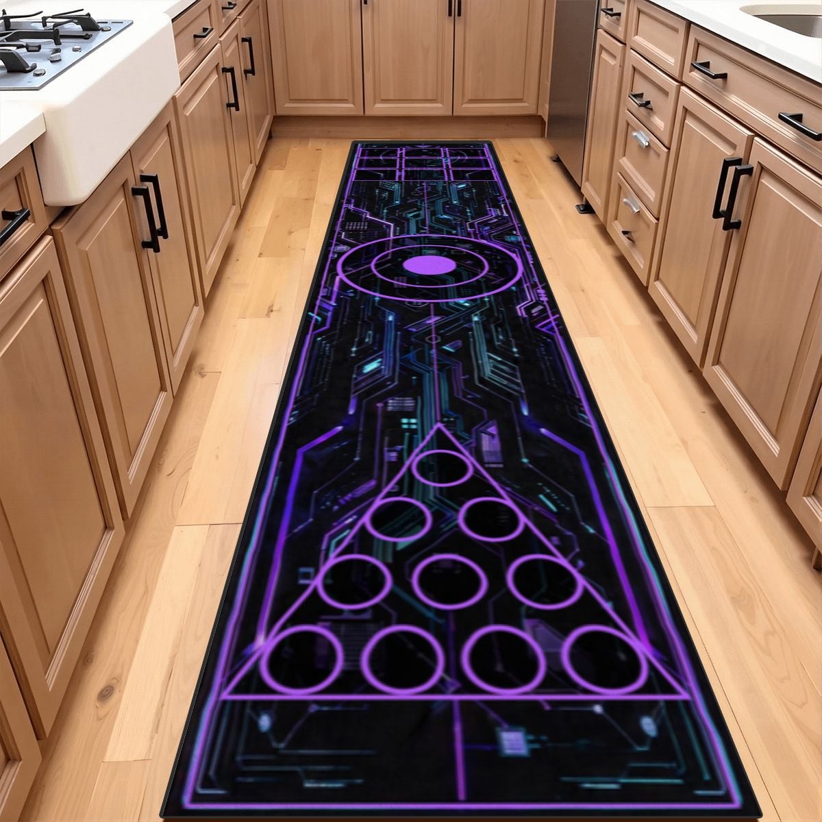 Battle Golf Gaming Putting Mat | Golf Party Games - Violet