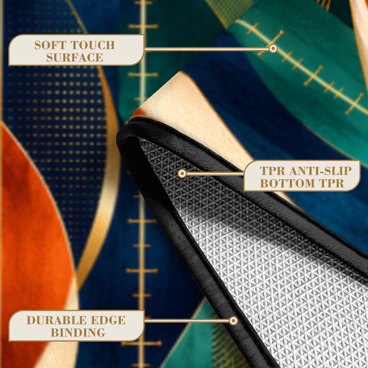 Meridian Runner | Designer Putting Rug | Oryan Golf