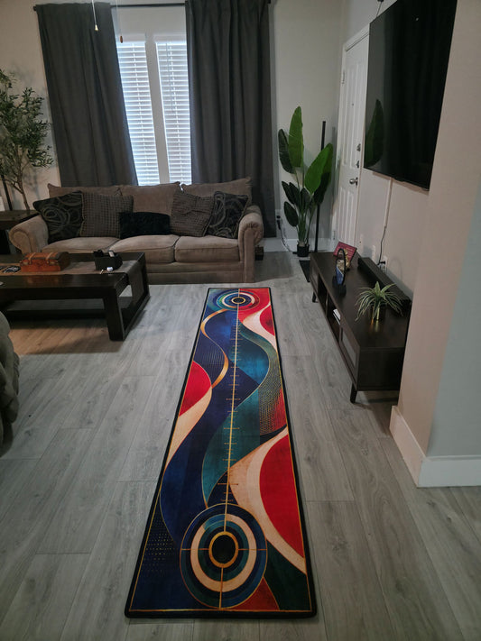 Meridian Runner | Designer Putting Rug | Oryan Golf