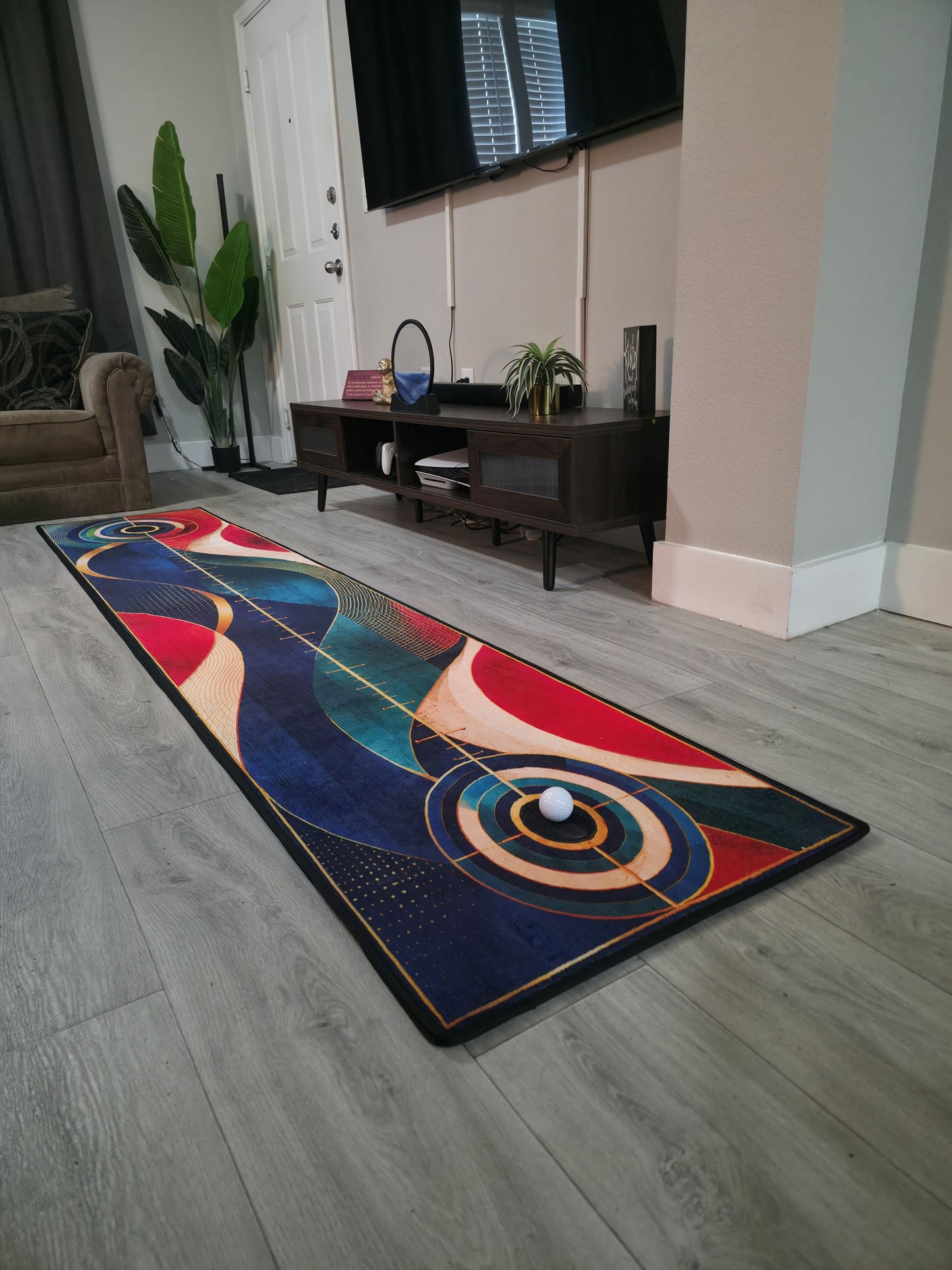 Meridian Runner | Designer Putting Rug | Oryan Golf