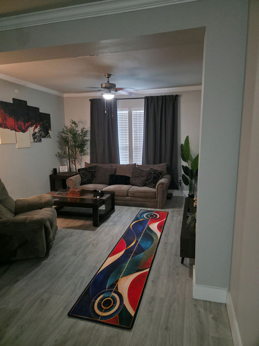 Meridian Runner | Designer Putting Rug | Oryan Golf